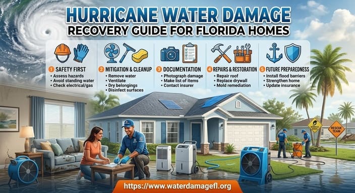 Hurricane water damage recovery for Florida homes